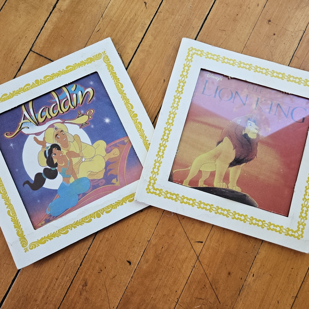 Disney's Aladdin and Lion King Framed Art Set